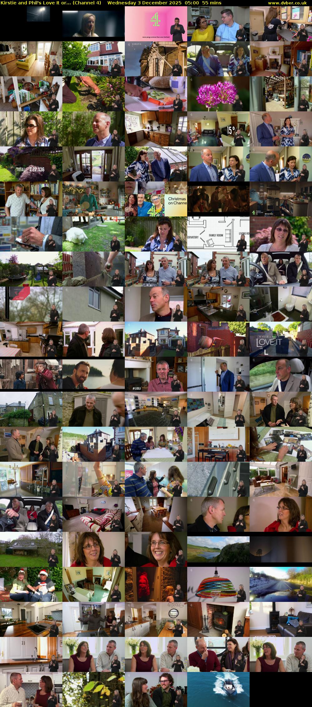 Kirstie and Phil's Love It or... (Channel 4) Wednesday 3 December 2025 05:00 - 05:55