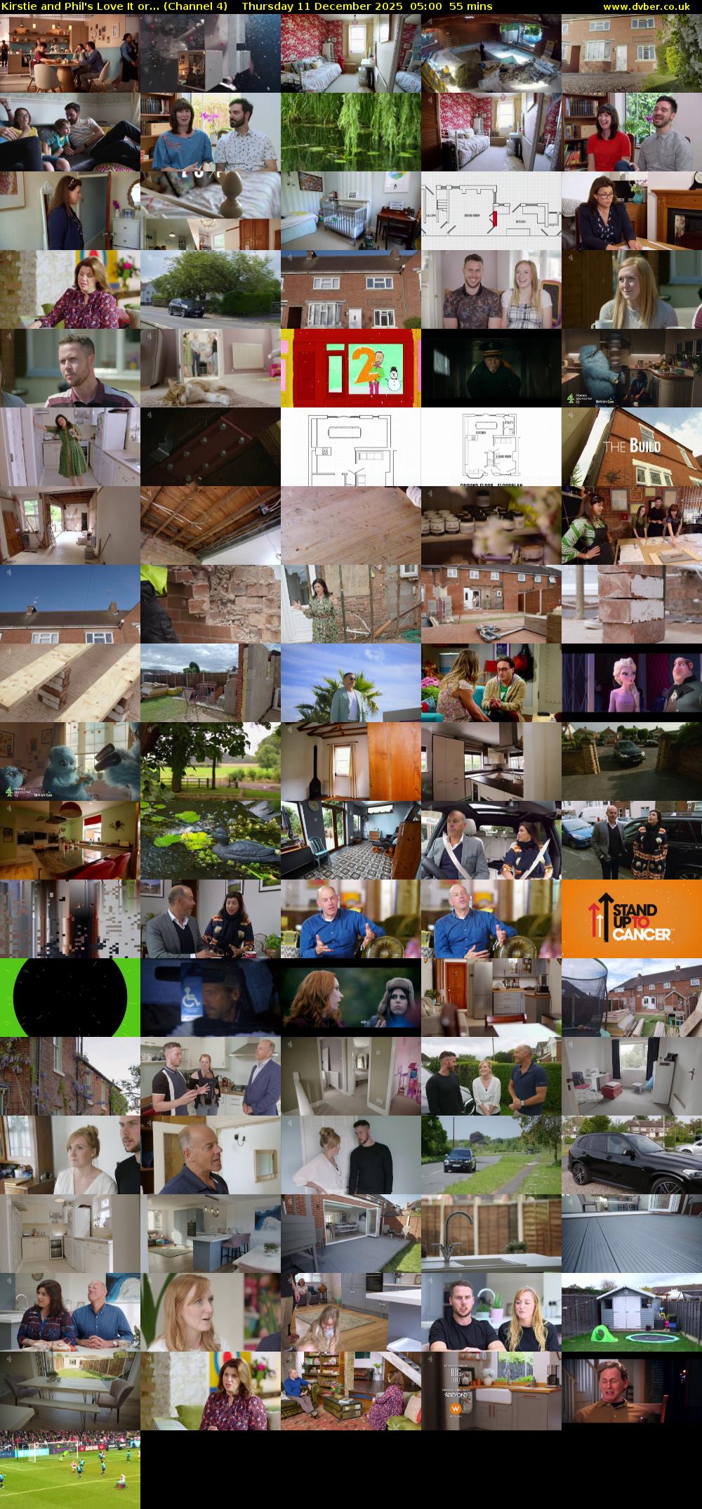 Kirstie and Phil's Love It or... (Channel 4) Thursday 11 December 2025 05:00 - 05:55