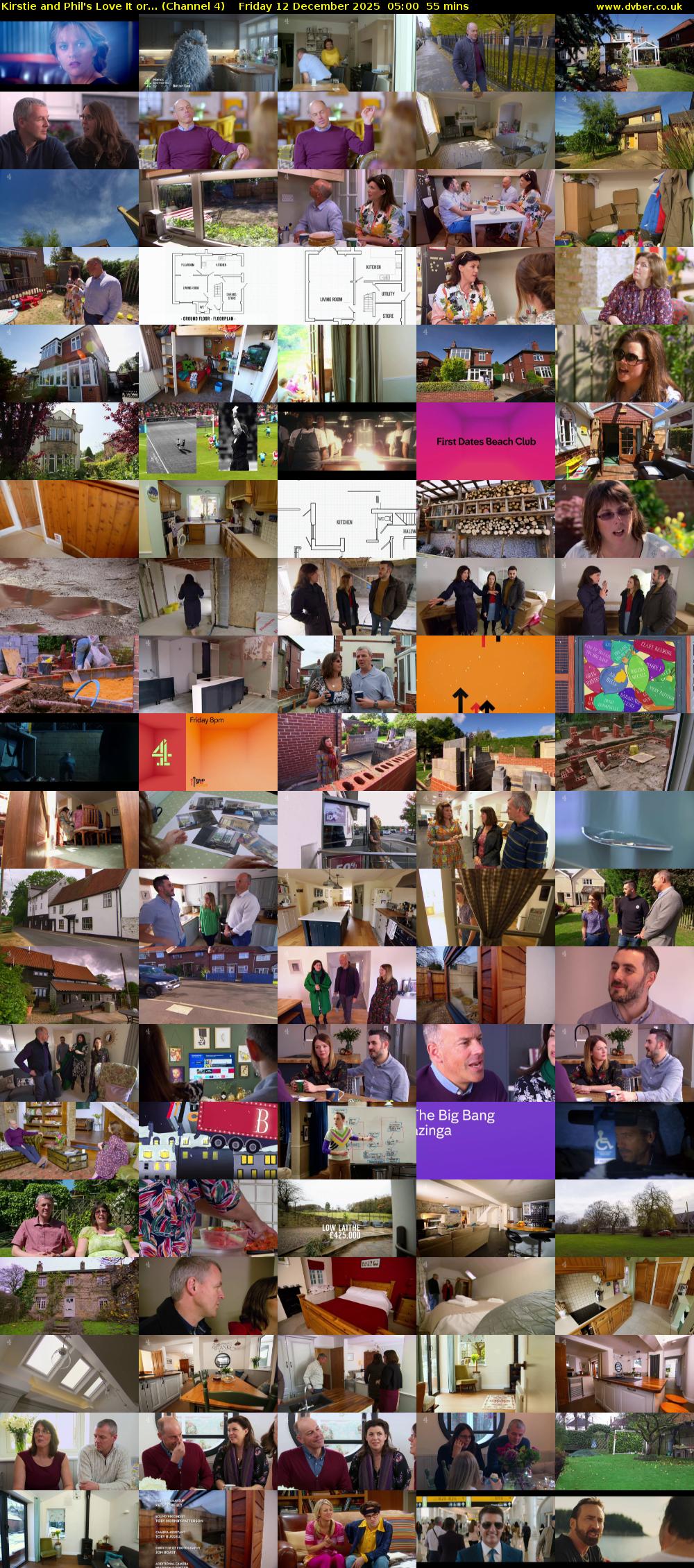 Kirstie and Phil's Love It or... (Channel 4) Friday 12 December 2025 05:00 - 05:55