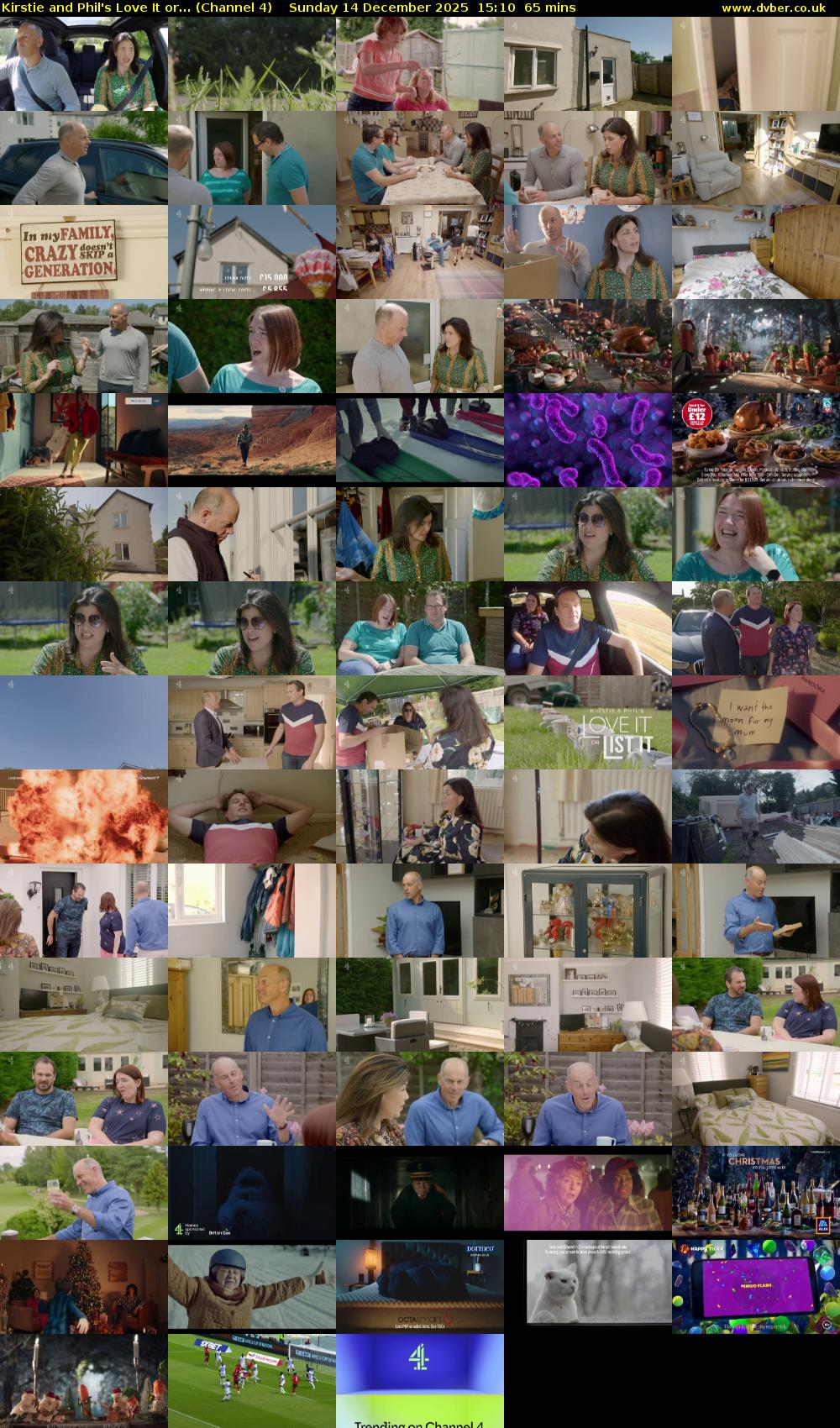 Kirstie and Phil's Love It or... (Channel 4) Sunday 14 December 2025 15:10 - 16:15
