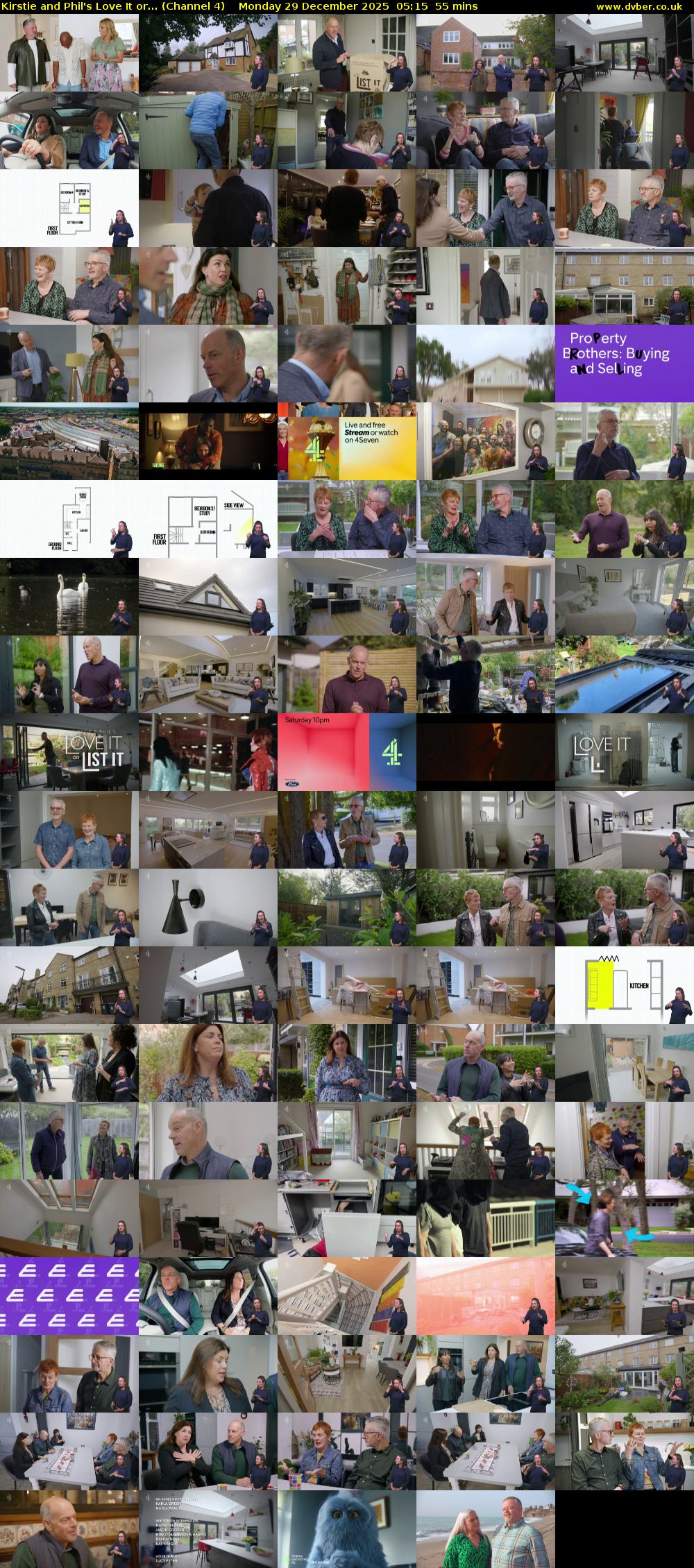 Kirstie and Phil's Love It or... (Channel 4) Monday 29 December 2025 05:15 - 06:10