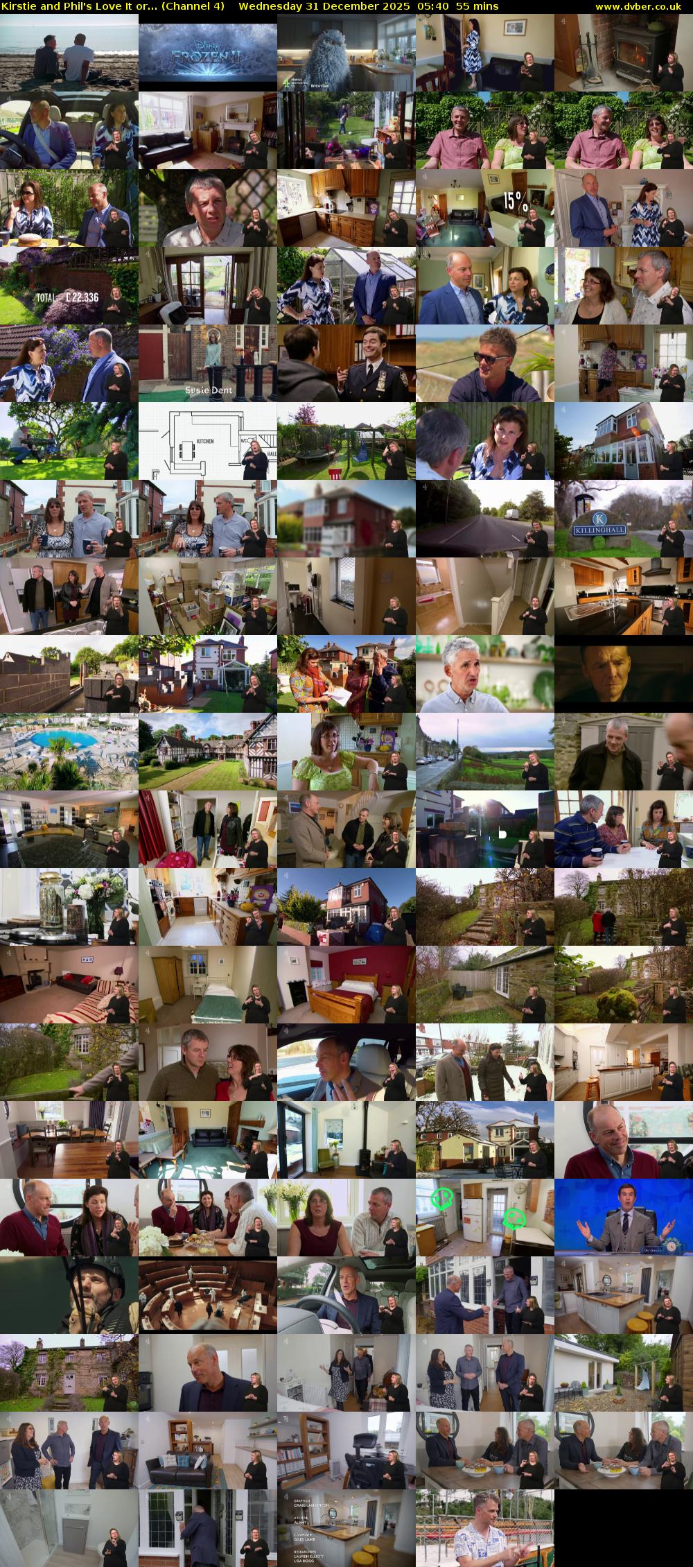 Kirstie and Phil's Love It or... (Channel 4) Wednesday 31 December 2025 05:40 - 06:35