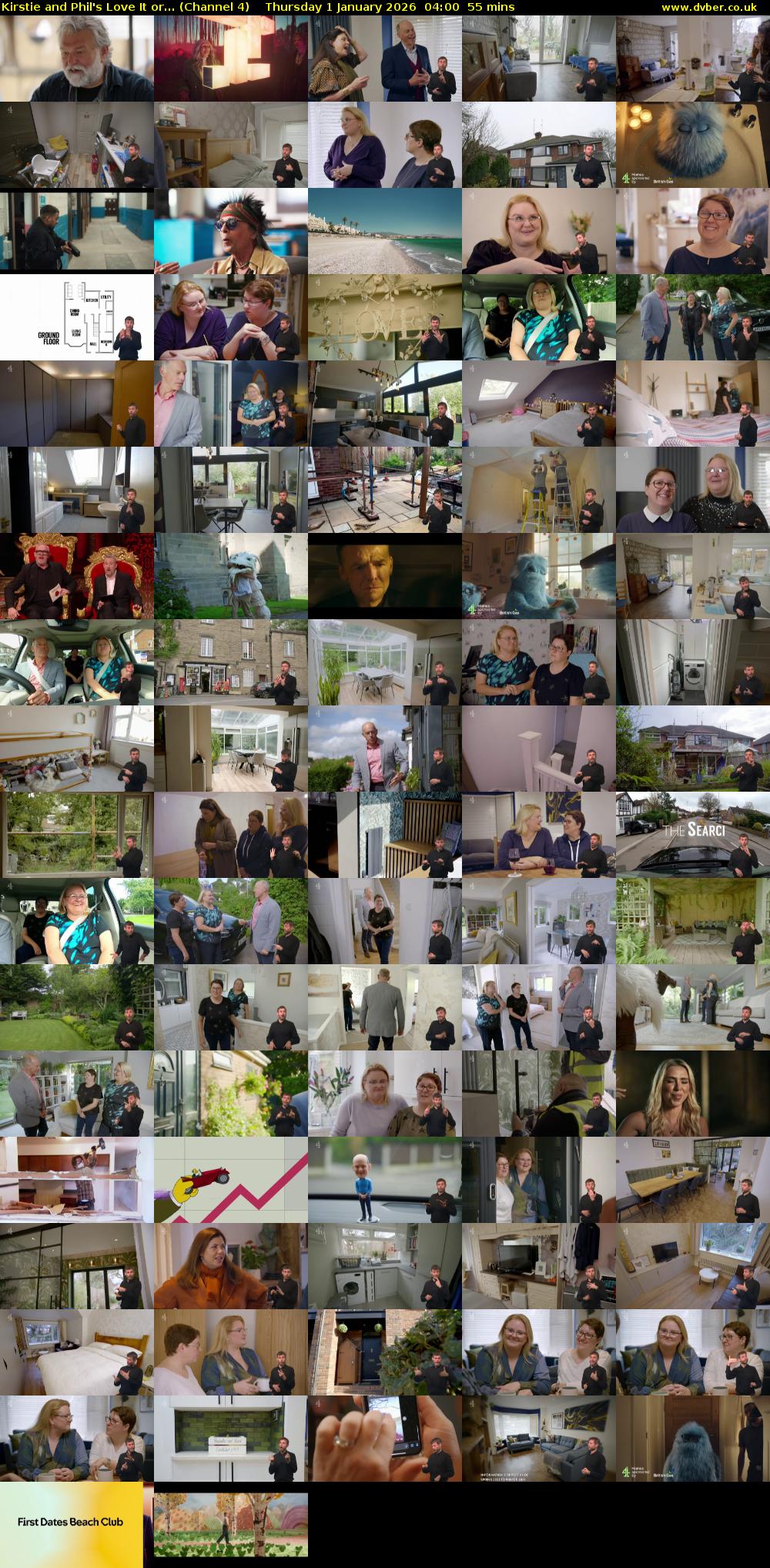 Kirstie and Phil's Love It or... (Channel 4) Thursday 1 January 2026 04:00 - 04:55