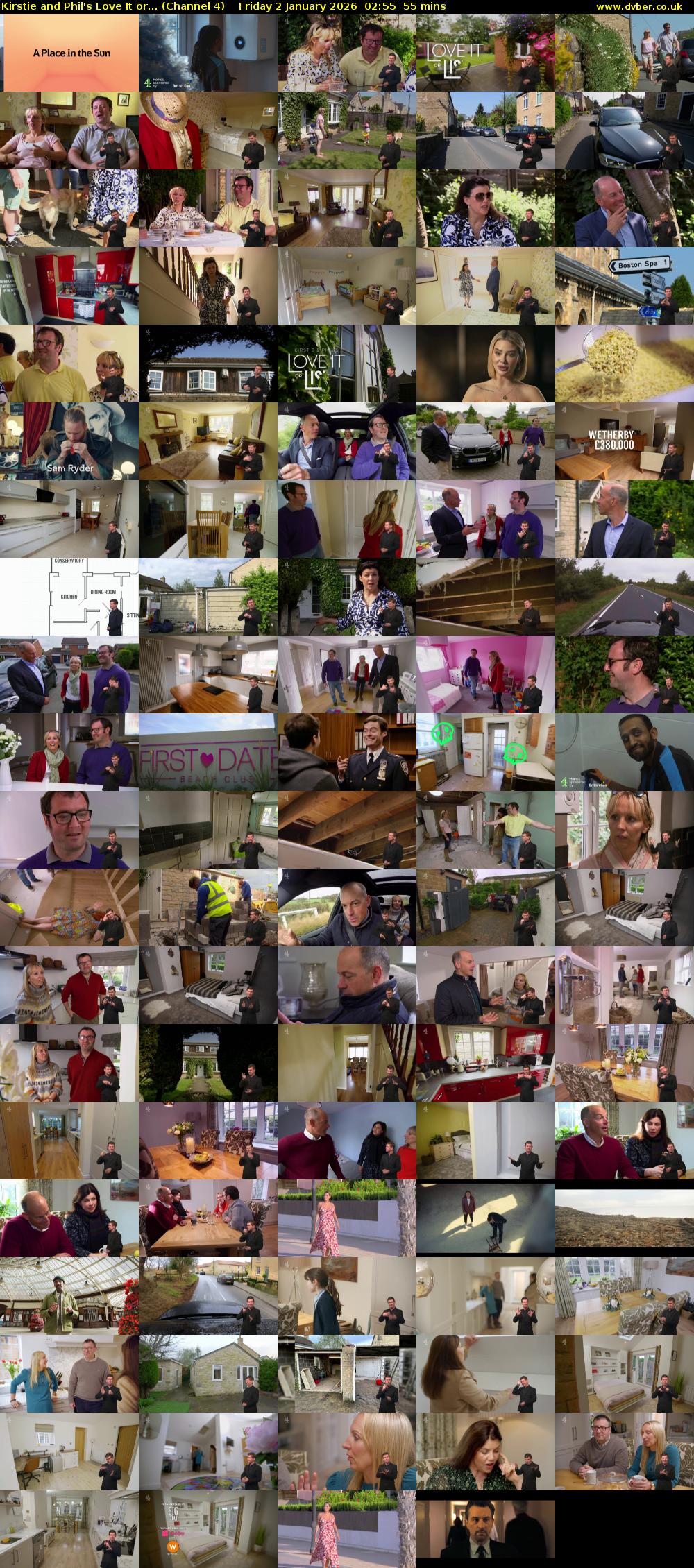 Kirstie and Phil's Love It or... (Channel 4) Friday 2 January 2026 02:55 - 03:50