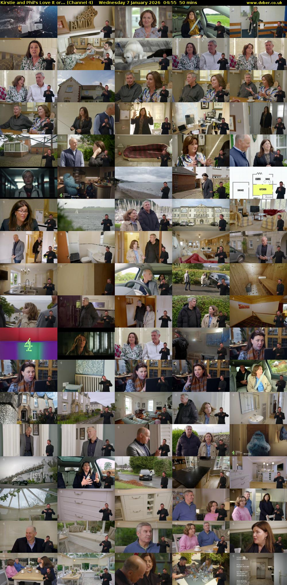 Kirstie and Phil's Love It or... (Channel 4) Wednesday 7 January 2026 04:55 - 05:45