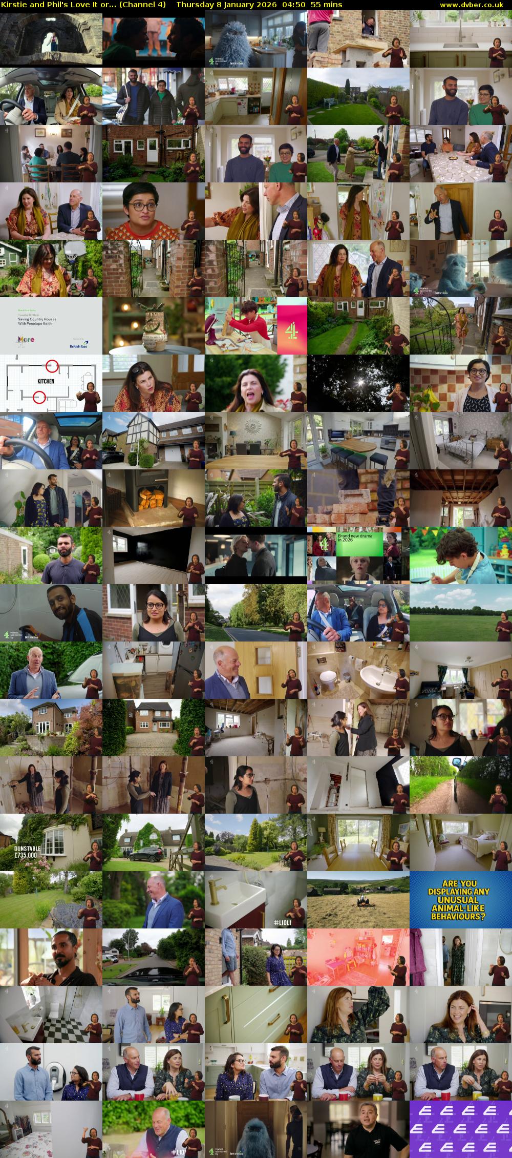 Kirstie and Phil's Love It or... (Channel 4) Thursday 8 January 2026 04:50 - 05:45