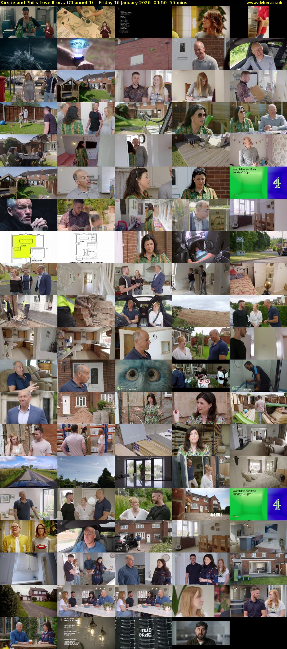 Kirstie and Phil's Love It or... (Channel 4) Friday 16 January 2026 04:50 - 05:45