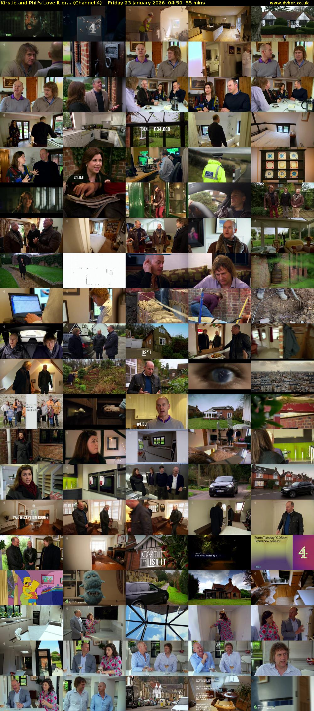 Kirstie and Phil's Love It or... (Channel 4) Friday 23 January 2026 04:50 - 05:45