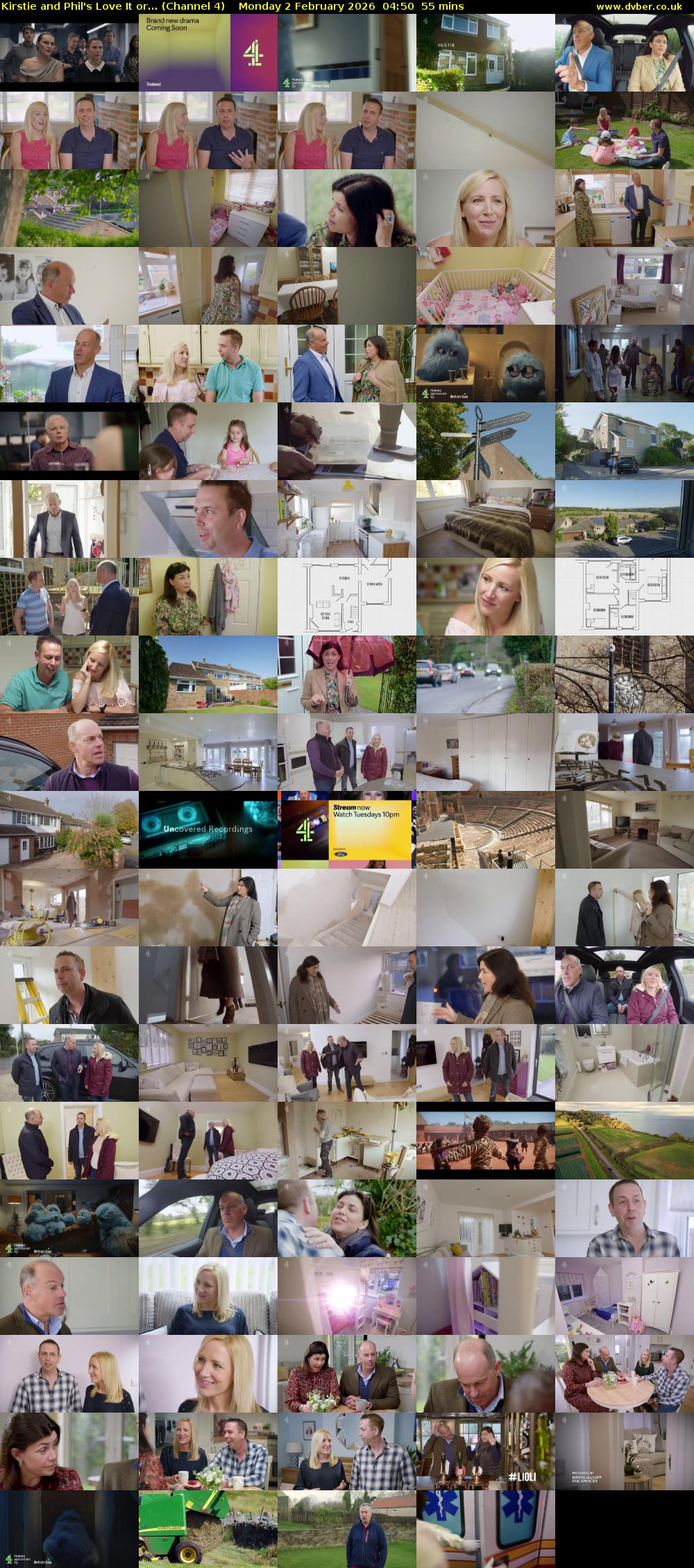 Kirstie and Phil's Love It or... (Channel 4) Monday 2 February 2026 04:50 - 05:45