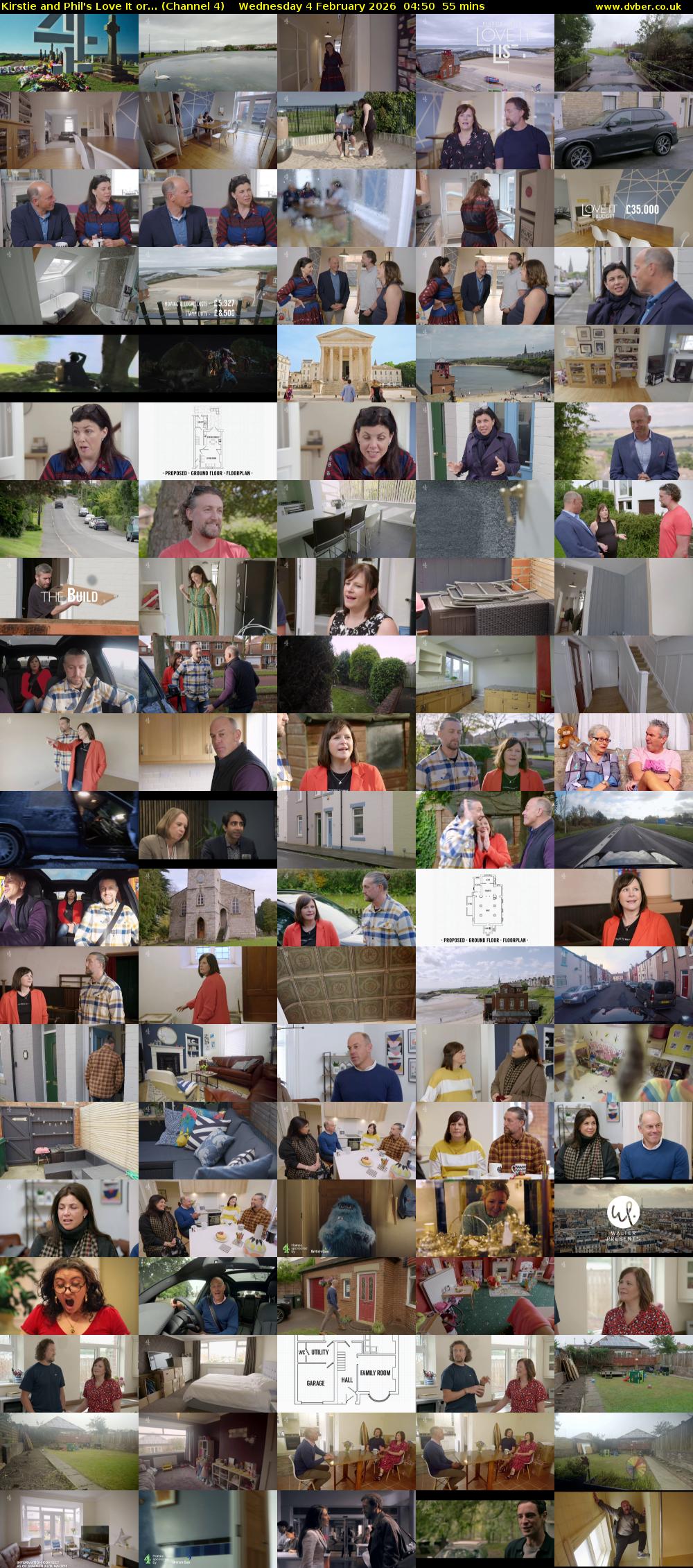 Kirstie and Phil's Love It or... (Channel 4) Wednesday 4 February 2026 04:50 - 05:45