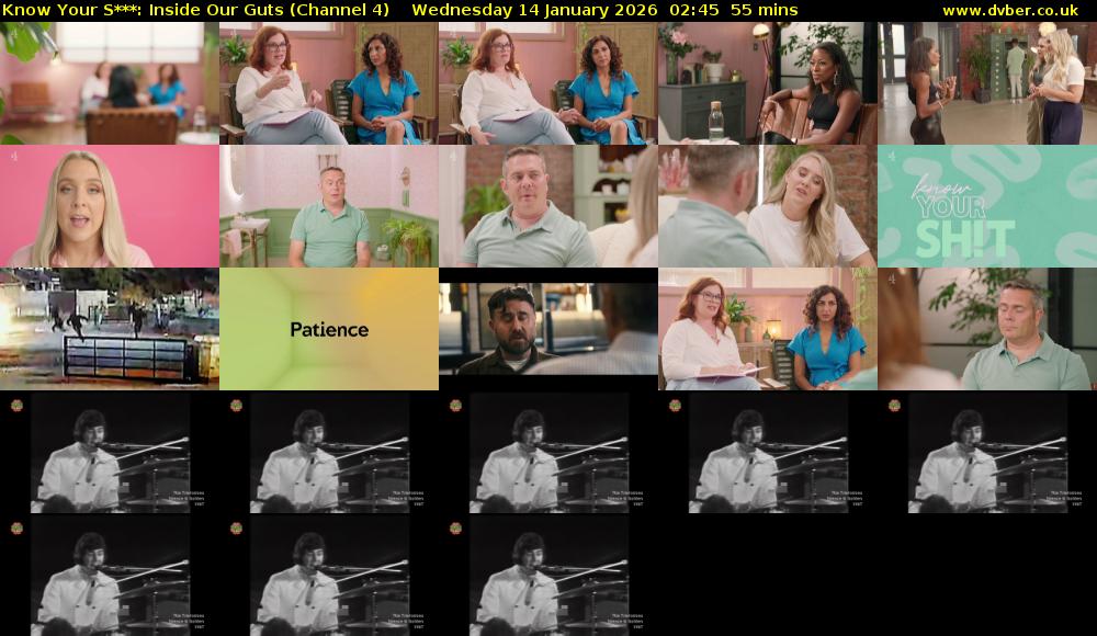 Know Your S***: Inside Our Guts (Channel 4) Wednesday 14 January 2026 02:45 - 03:40