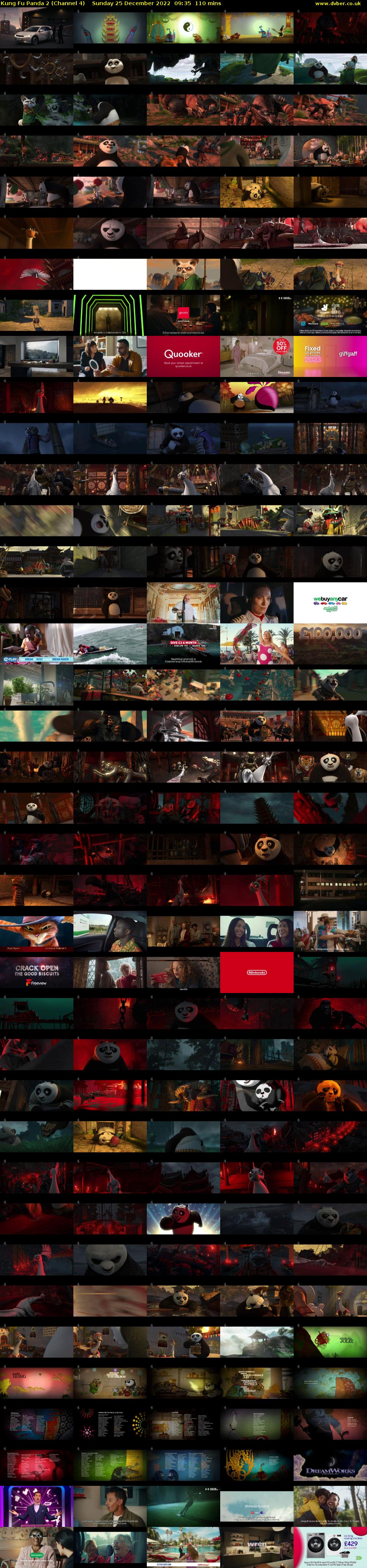Kung Fu Panda 2 (Channel 4) Sunday 25 December 2022 09:35 - 11:25