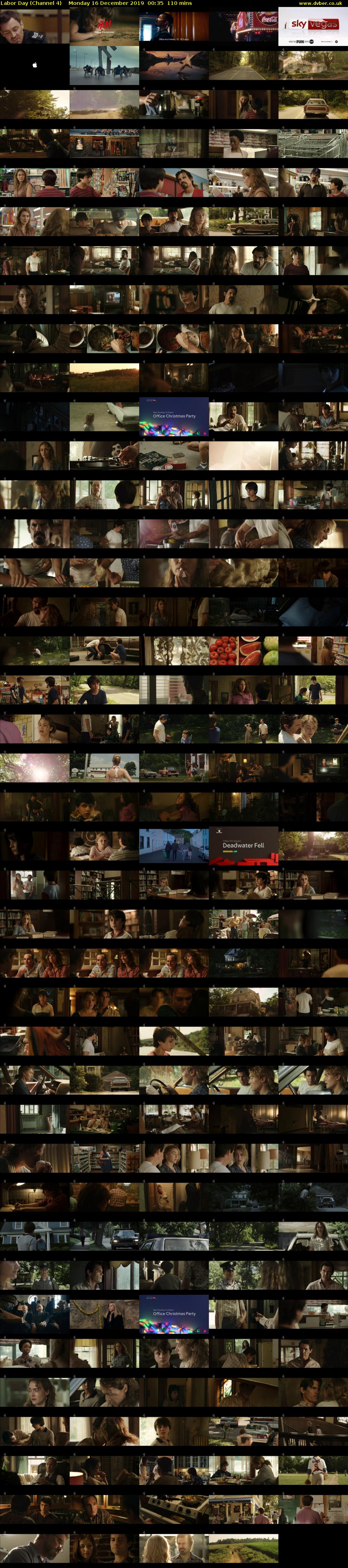 Labor Day (Channel 4) Monday 16 December 2019 00:35 - 02:25