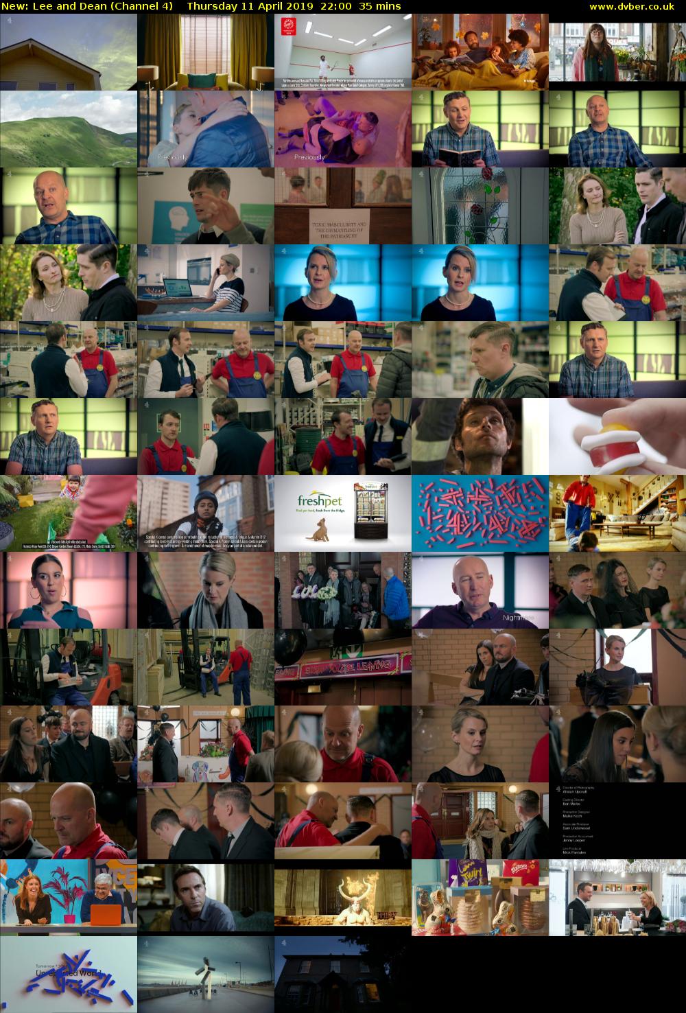 Lee and Dean (Channel 4) Thursday 11 April 2019 22:00 - 22:35
