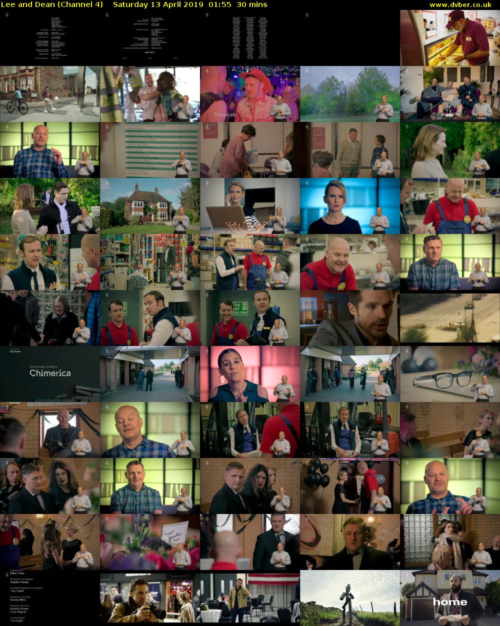 Lee and Dean (Channel 4) Saturday 13 April 2019 01:55 - 02:25