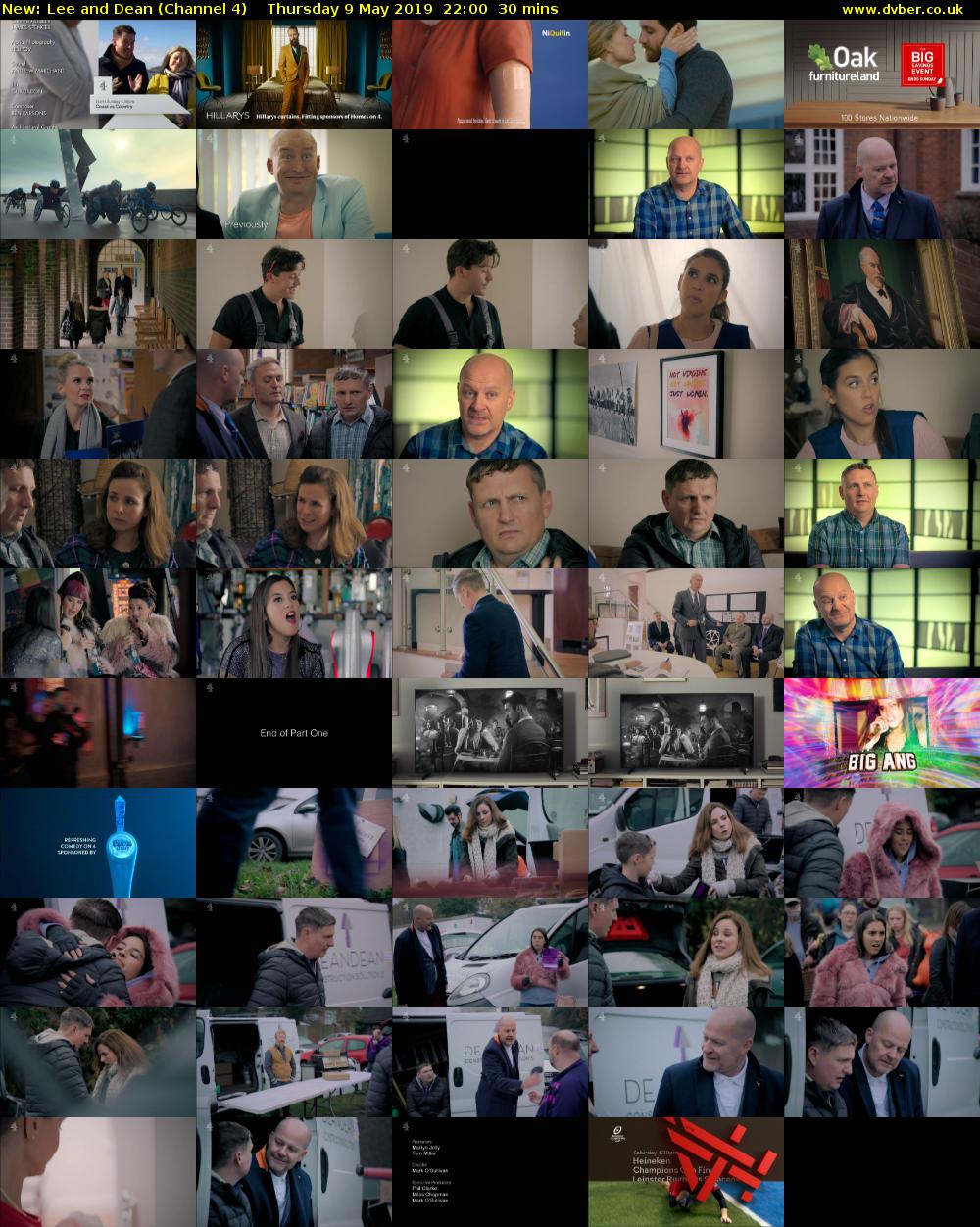 Lee and Dean (Channel 4) Thursday 9 May 2019 22:00 - 22:30