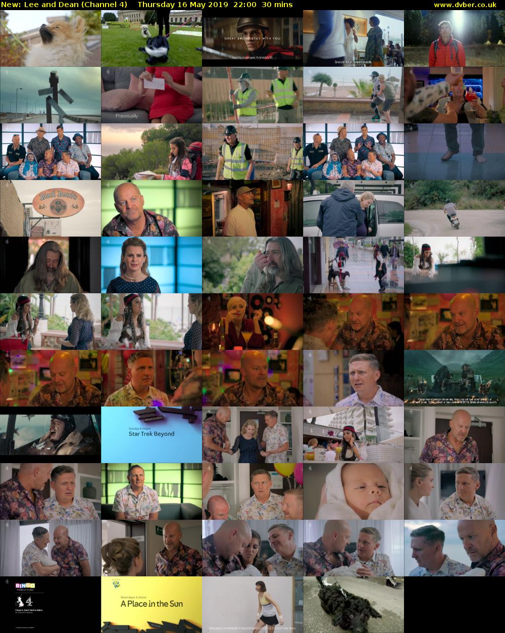 Lee and Dean (Channel 4) Thursday 16 May 2019 22:00 - 22:30