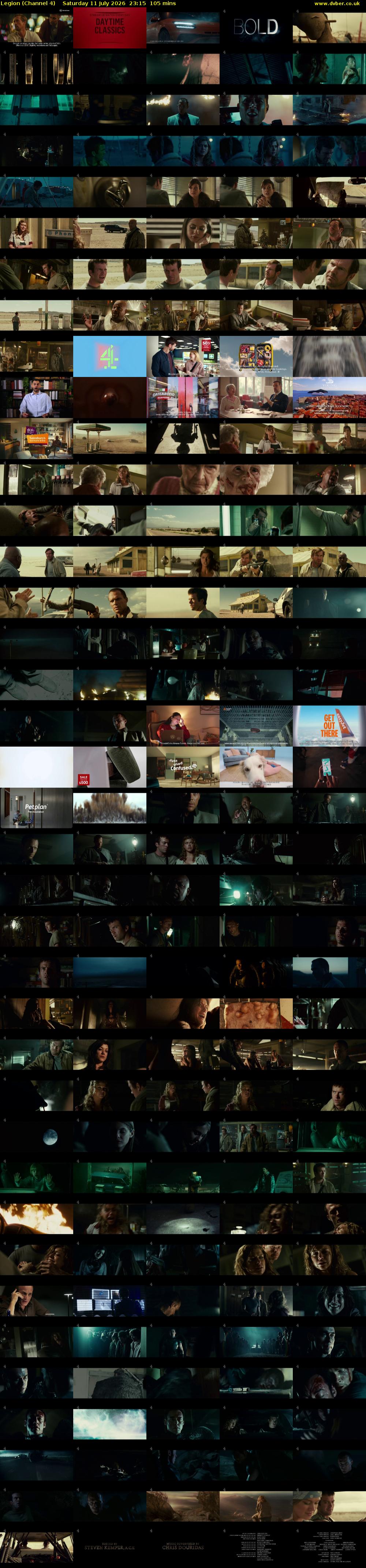 Legion (Channel 4) Saturday 11 July 2026 23:15 - 01:00