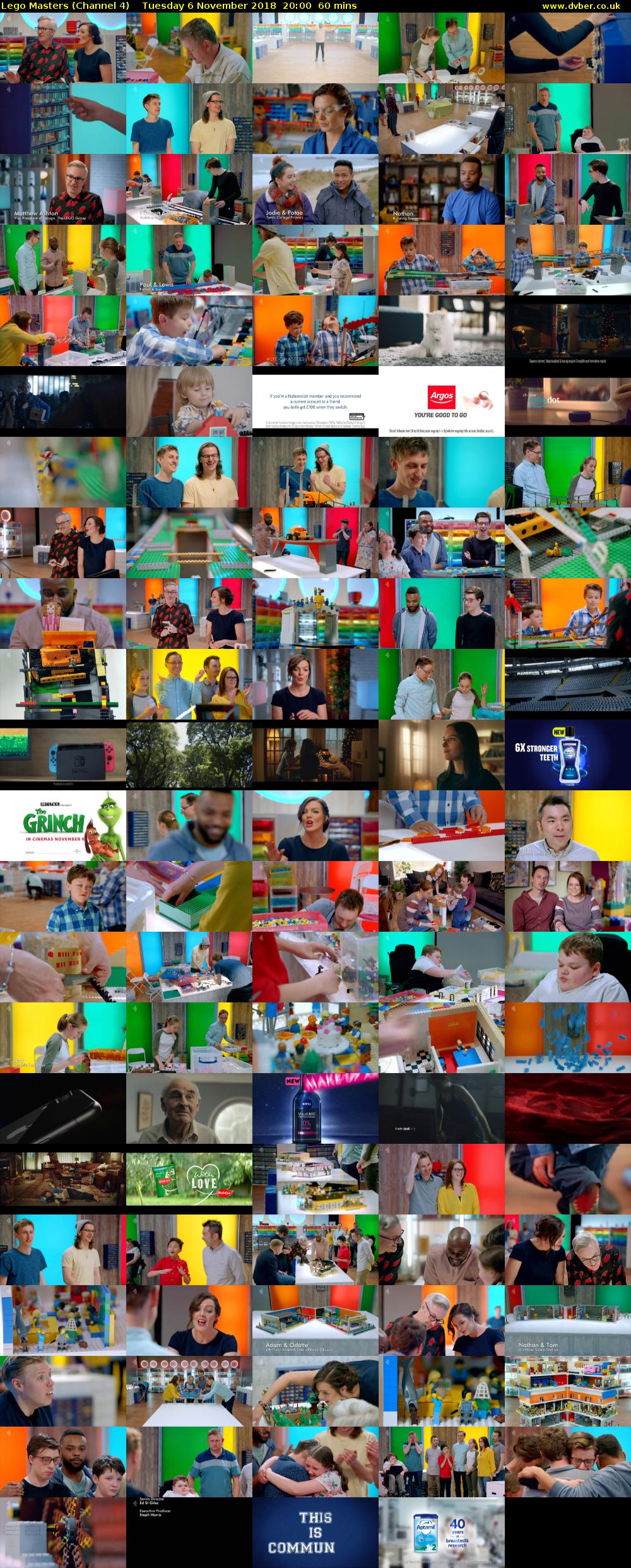 Lego Masters (Channel 4) Tuesday 6 November 2018 20:00 - 21:00