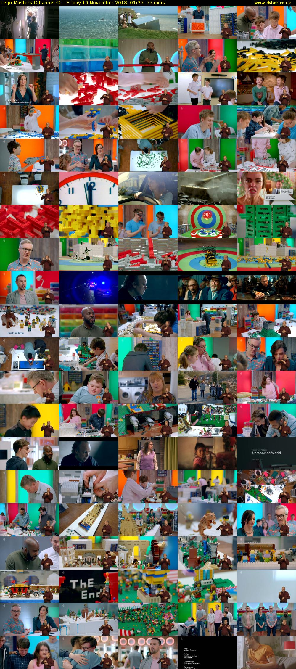 Lego Masters (Channel 4) Friday 16 November 2018 01:35 - 02:30