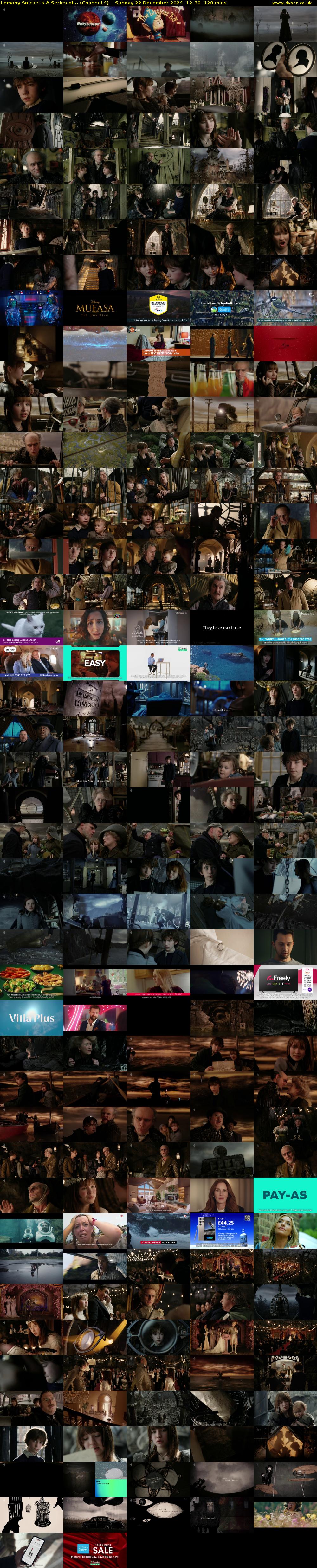 Lemony Snicket's A Series of... (Channel 4) Sunday 22 December 2024 12:30 - 14:30