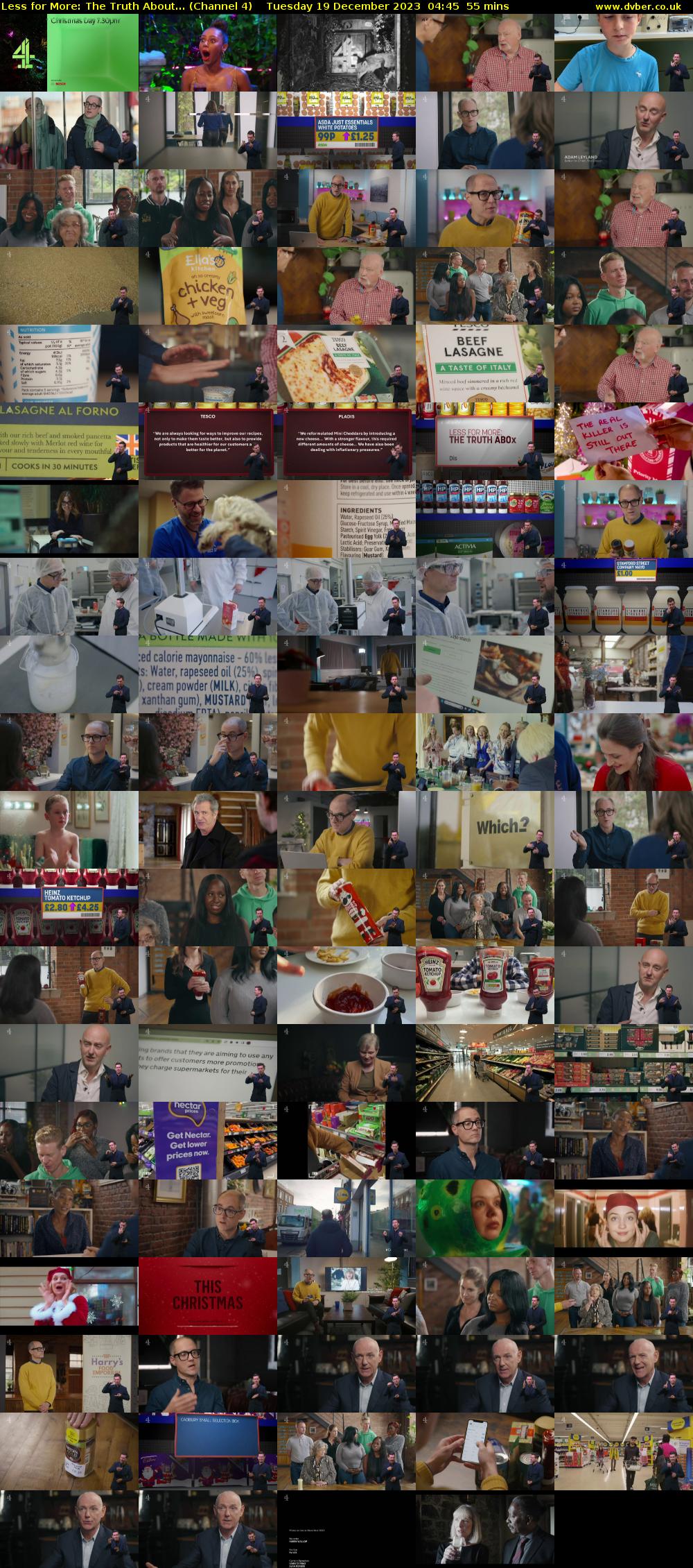 Less for More: The Truth About... (Channel 4) Tuesday 19 December 2023 04:45 - 05:40