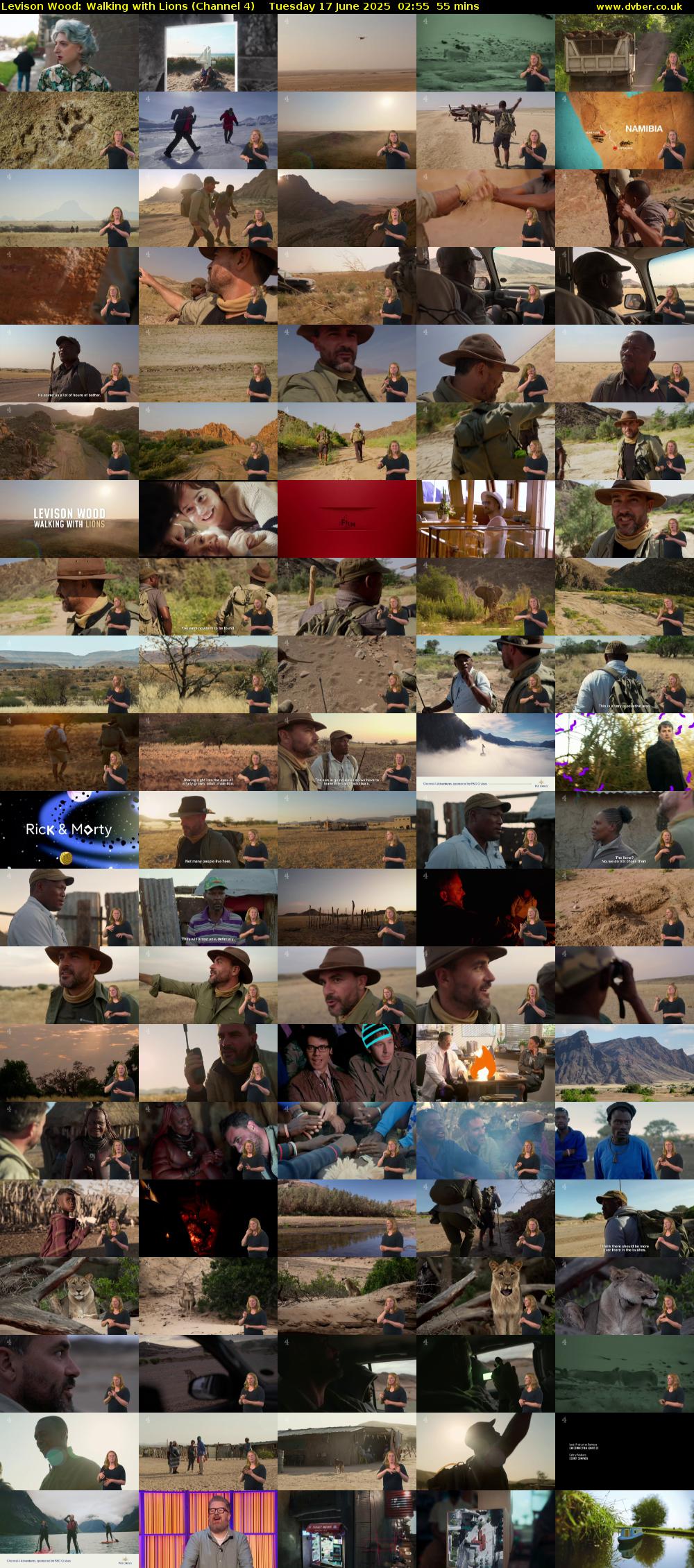 Levison Wood: Walking with Lions (Channel 4) Tuesday 17 June 2025 02:55 - 03:50