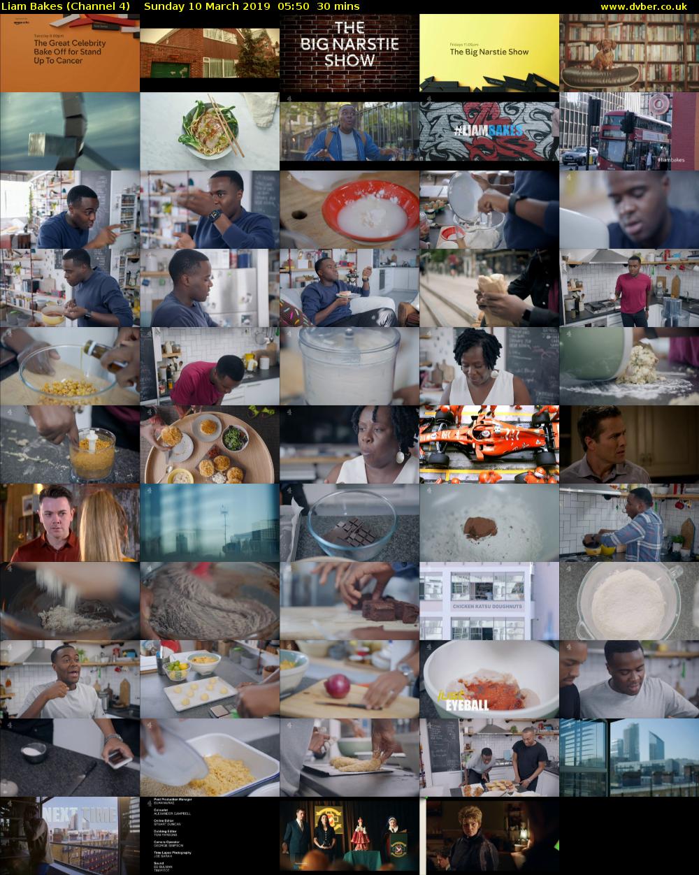 Liam Bakes (Channel 4) Sunday 10 March 2019 05:50 - 06:20