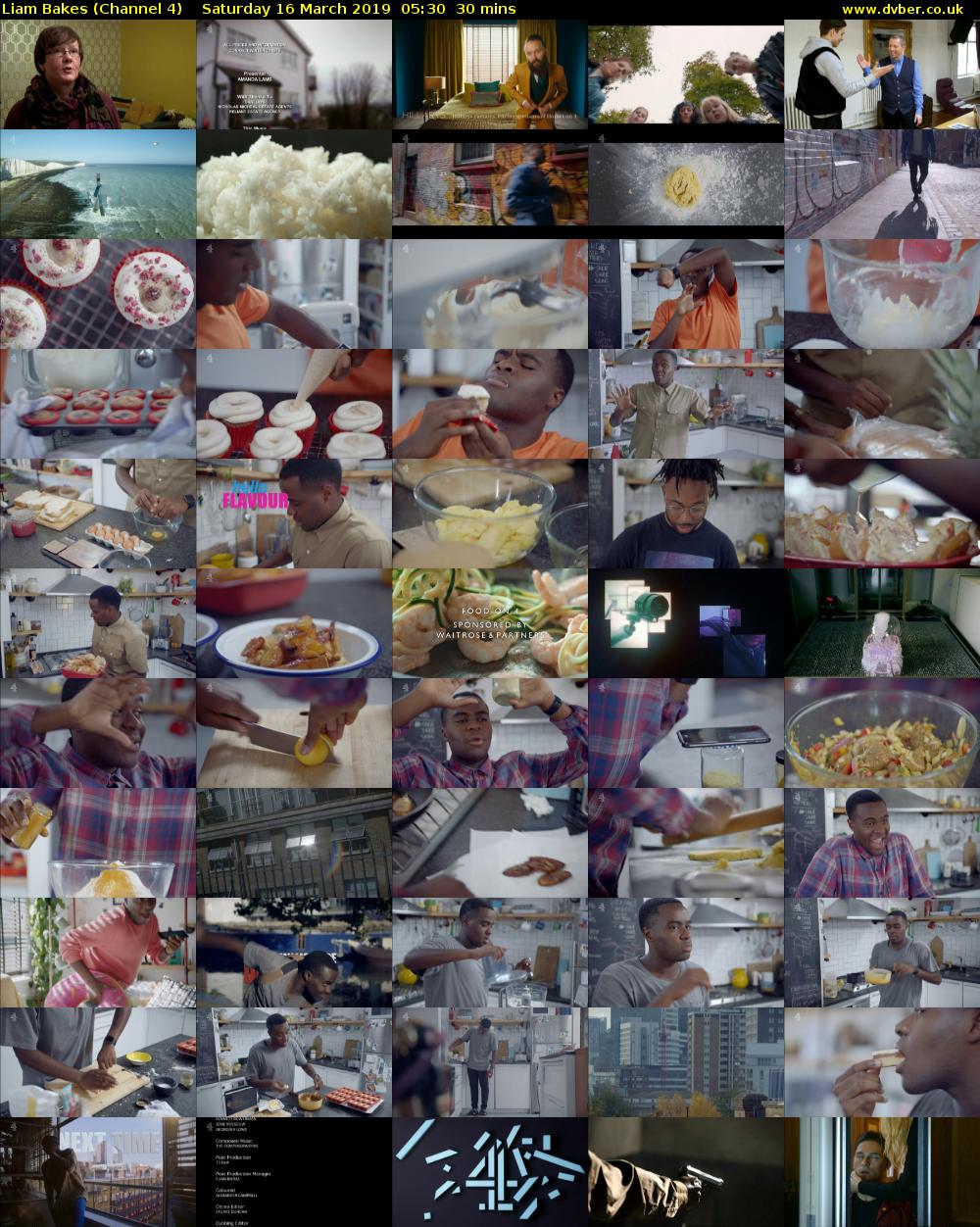 Liam Bakes (Channel 4) Saturday 16 March 2019 05:30 - 06:00