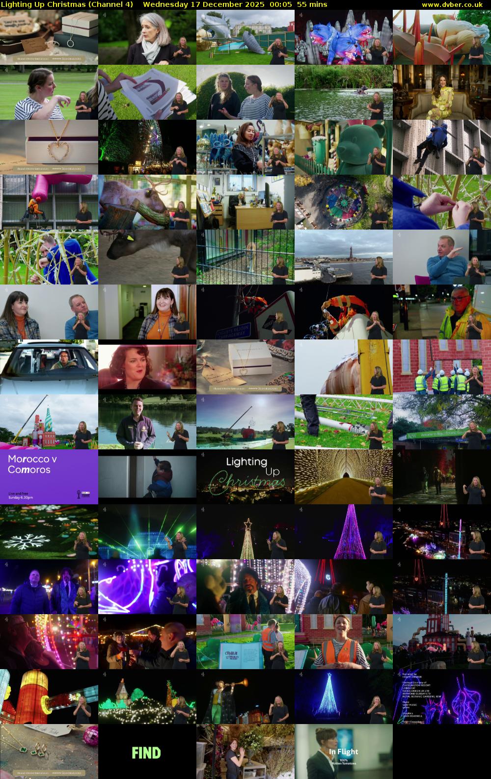 Lighting Up Christmas (Channel 4) Wednesday 17 December 2025 00:05 - 01:00