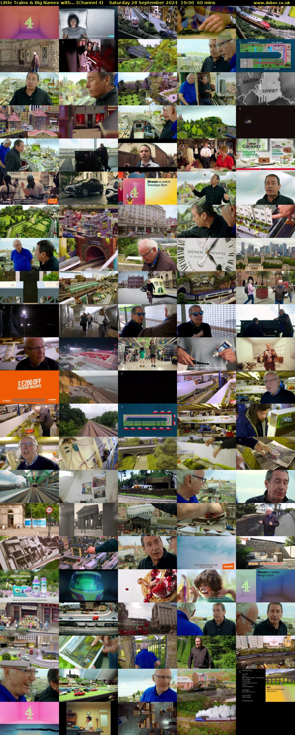 Little Trains & Big Names with... (Channel 4) Saturday 28 September 2024 19:00 - 20:00