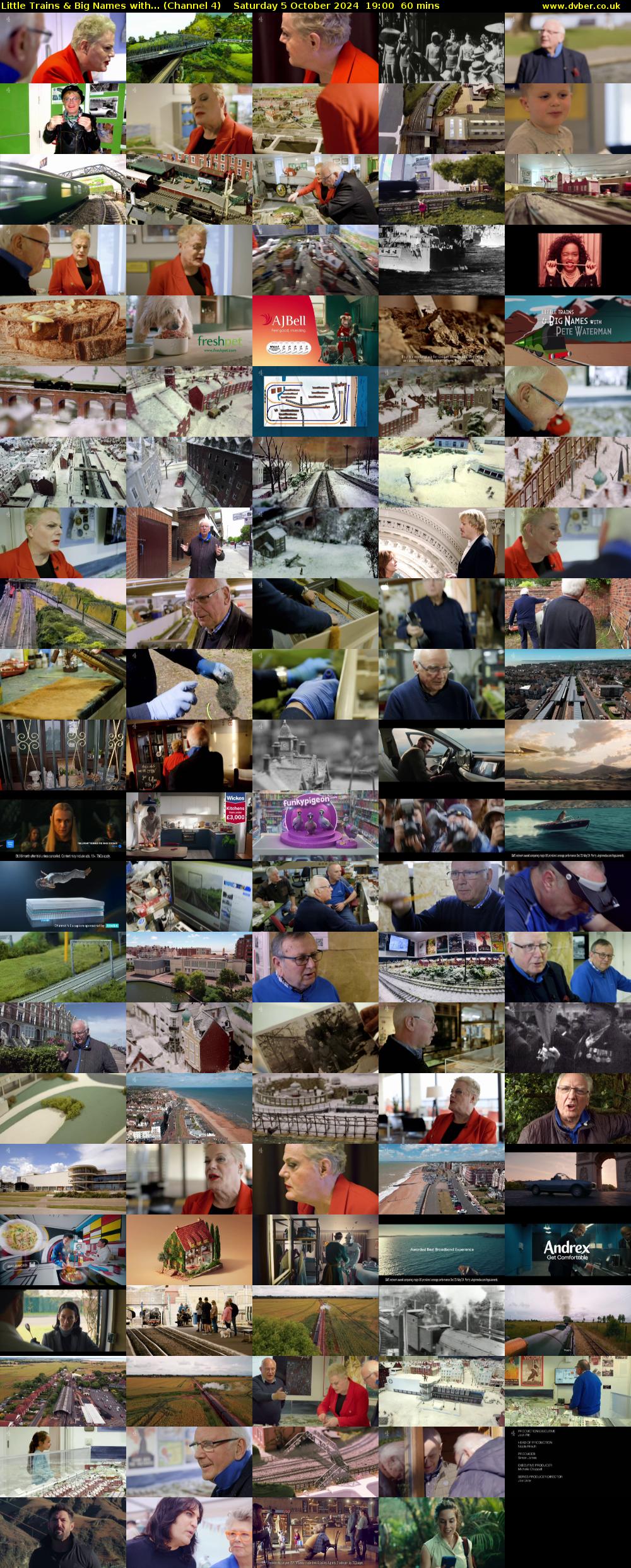 Little Trains & Big Names with... (Channel 4) Saturday 5 October 2024 19:00 - 20:00