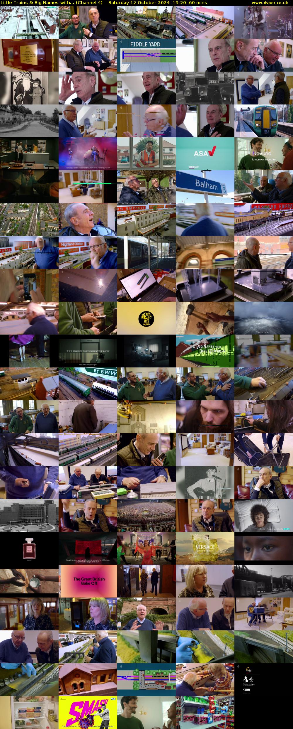 Little Trains & Big Names with... (Channel 4) Saturday 12 October 2024 19:20 - 20:20
