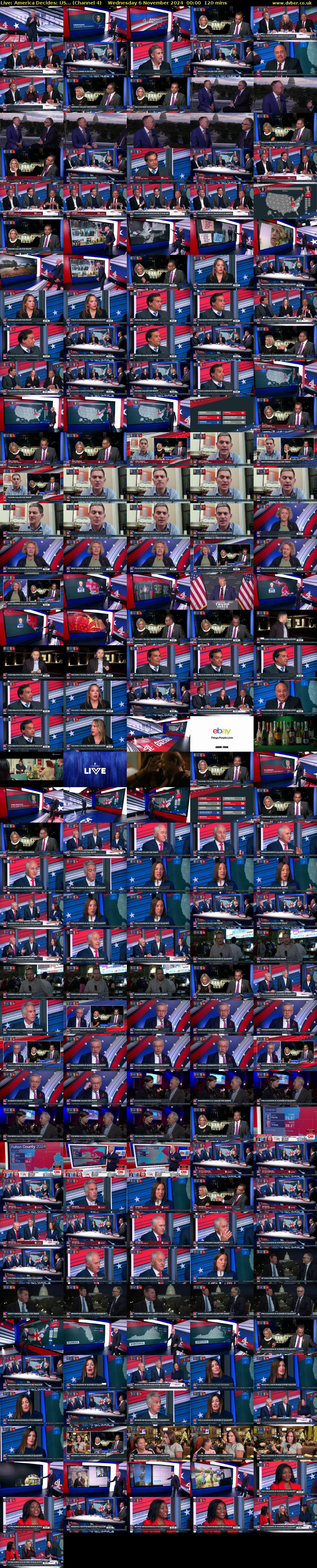 Live: America Decides: US... (Channel 4) Wednesday 6 November 2024 00:00 - 02:00