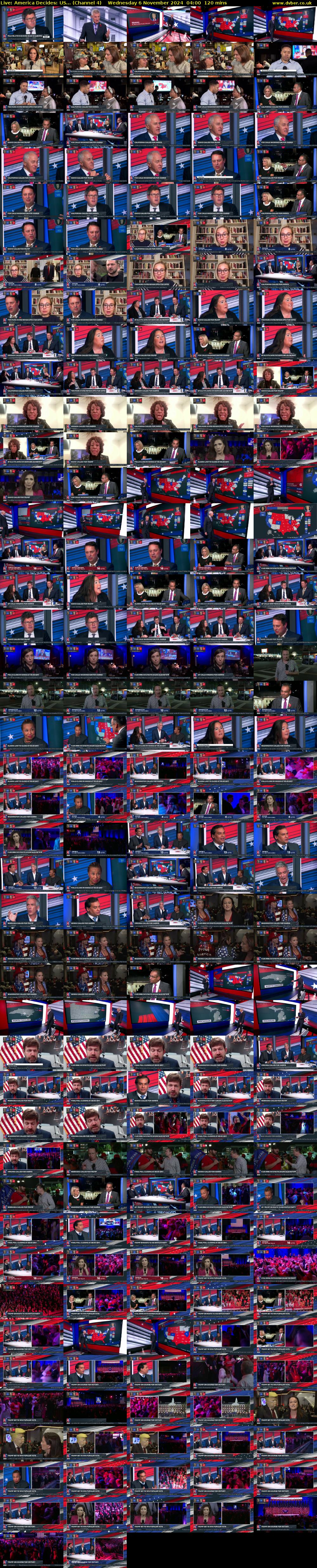 Live: America Decides: US... (Channel 4) Wednesday 6 November 2024 04:00 - 06:00