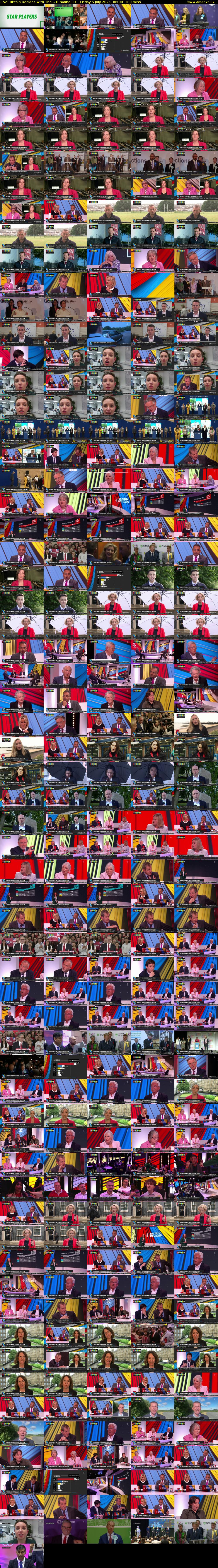 Live: Britain Decides with The... (Channel 4) Friday 5 July 2024 06:00 - 09:00
