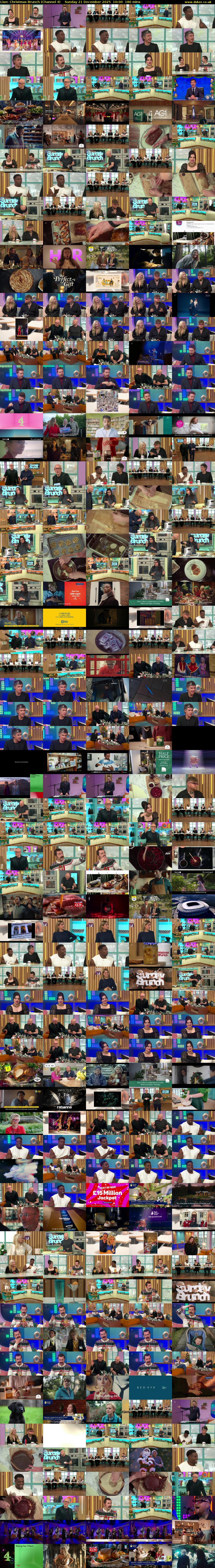 Live: Christmas Brunch (Channel 4) Sunday 21 December 2025 10:00 - 13:00