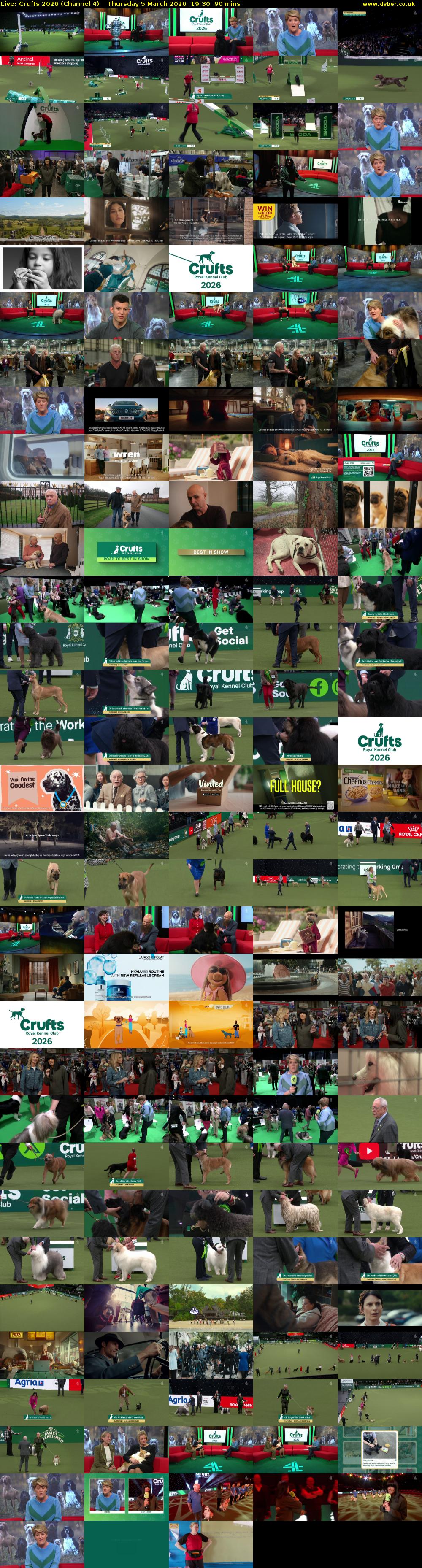 Live: Crufts 2026 (Channel 4) Thursday 5 March 2026 19:30 - 21:00
