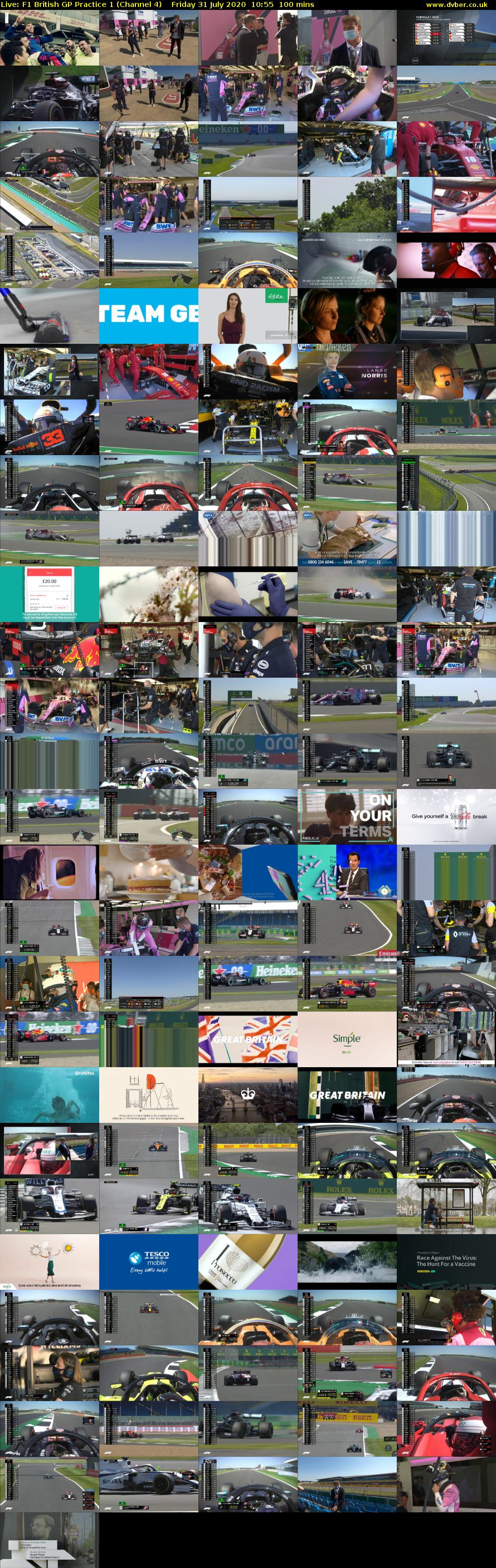 Live: F1 British GP Practice 1 (Channel 4) Friday 31 July 2020 10:55 - 12:35