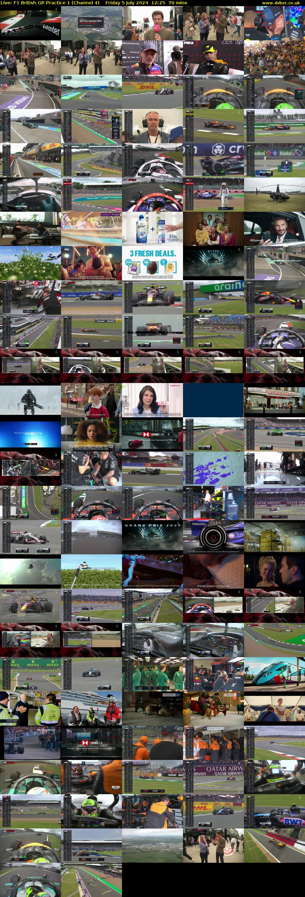 Live: F1 British GP Practice 1 (Channel 4) Friday 5 July 2024 12:25 - 13:35