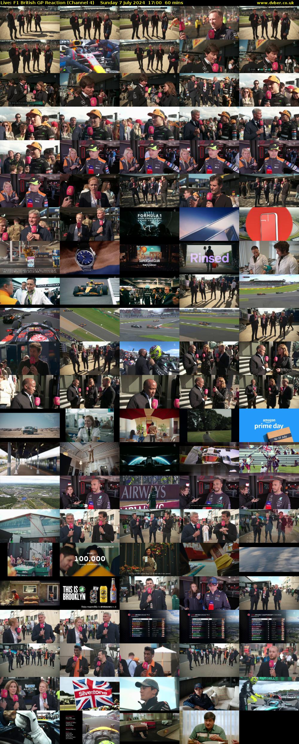 Live: F1 British GP Reaction (Channel 4) Sunday 7 July 2024 17:00 - 18:00