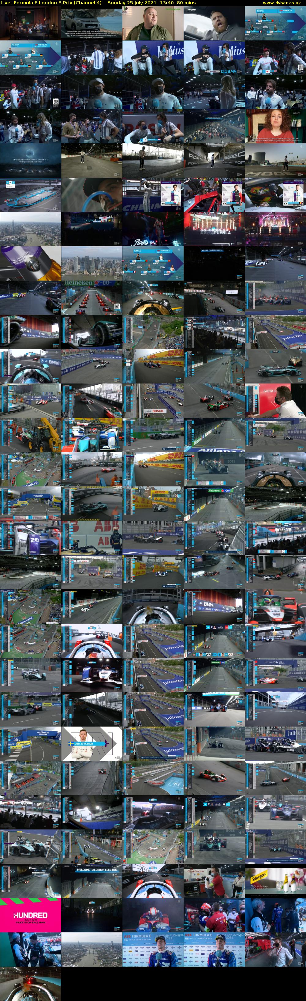 Live: Formula E London E-Prix (Channel 4) Sunday 25 July 2021 13:40 - 15:00