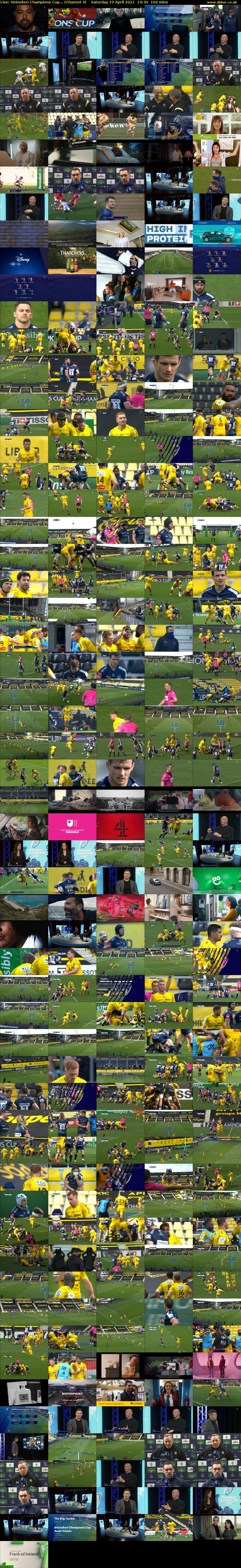 Live: Heineken Champions Cup... (Channel 4) Saturday 10 April 2021 14:30 - 17:10
