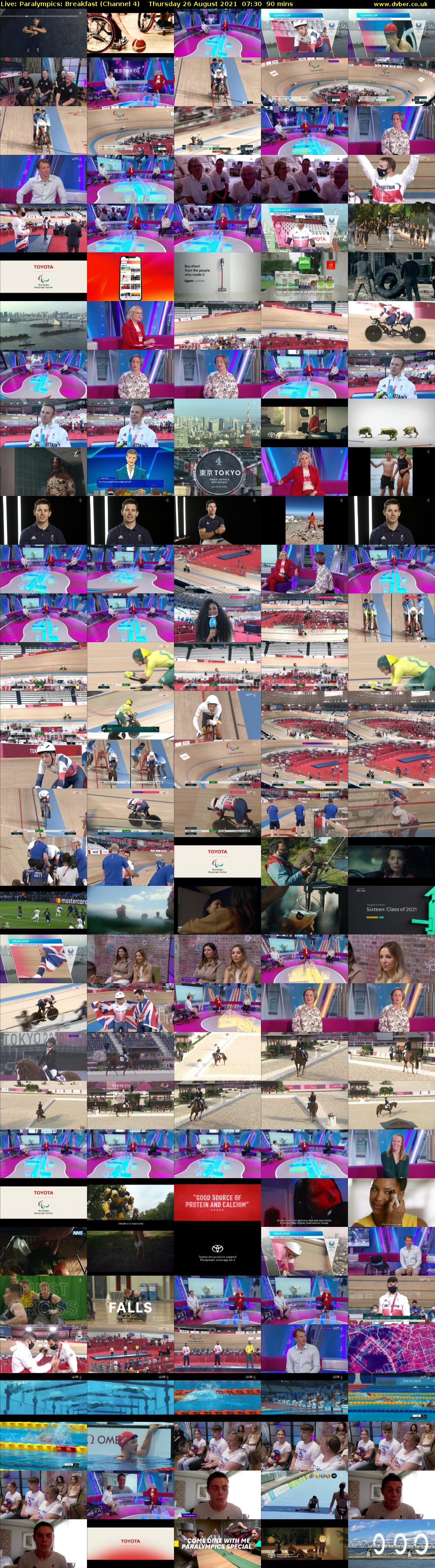 Live: Paralympics: Breakfast (Channel 4) Thursday 26 August 2021 07:30 - 09:00