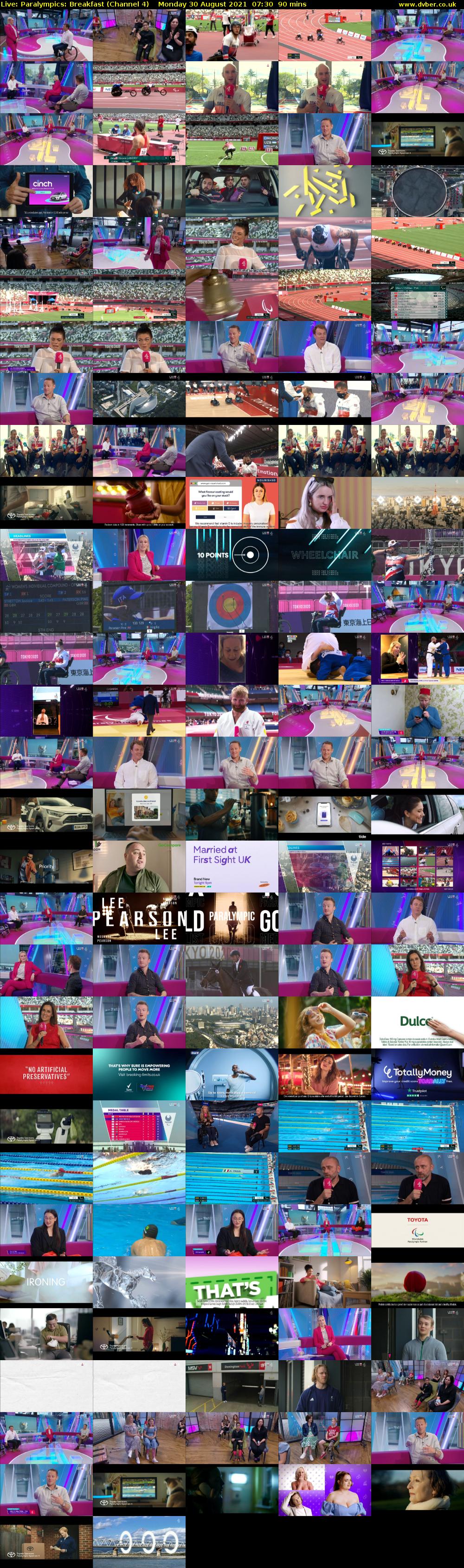 Live: Paralympics: Breakfast (Channel 4) Monday 30 August 2021 07:30 - 09:00