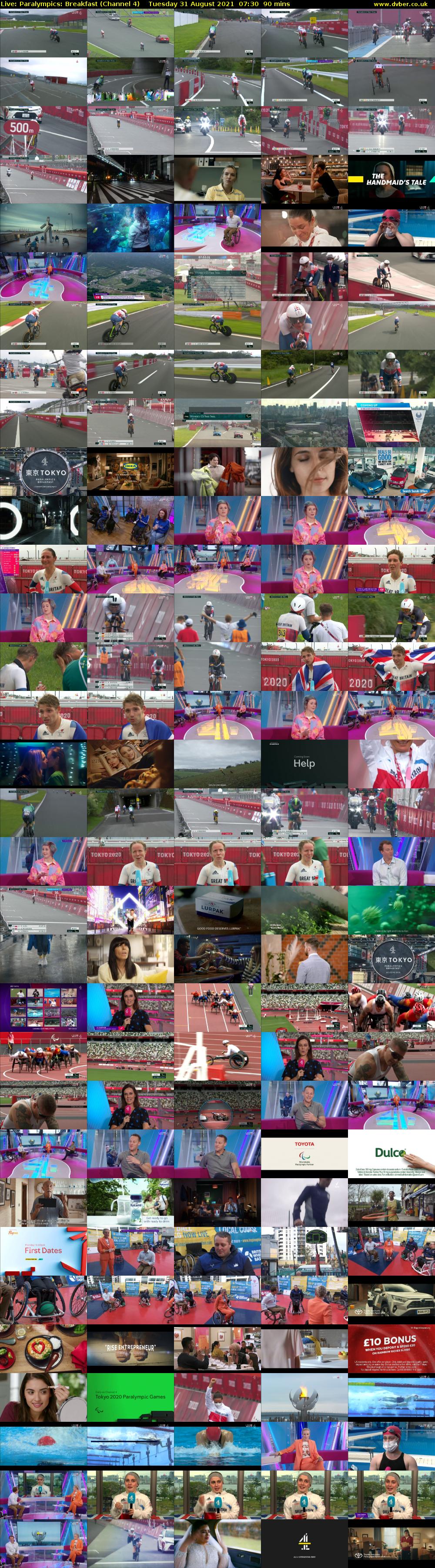 Live: Paralympics: Breakfast (Channel 4) Tuesday 31 August 2021 07:30 - 09:00