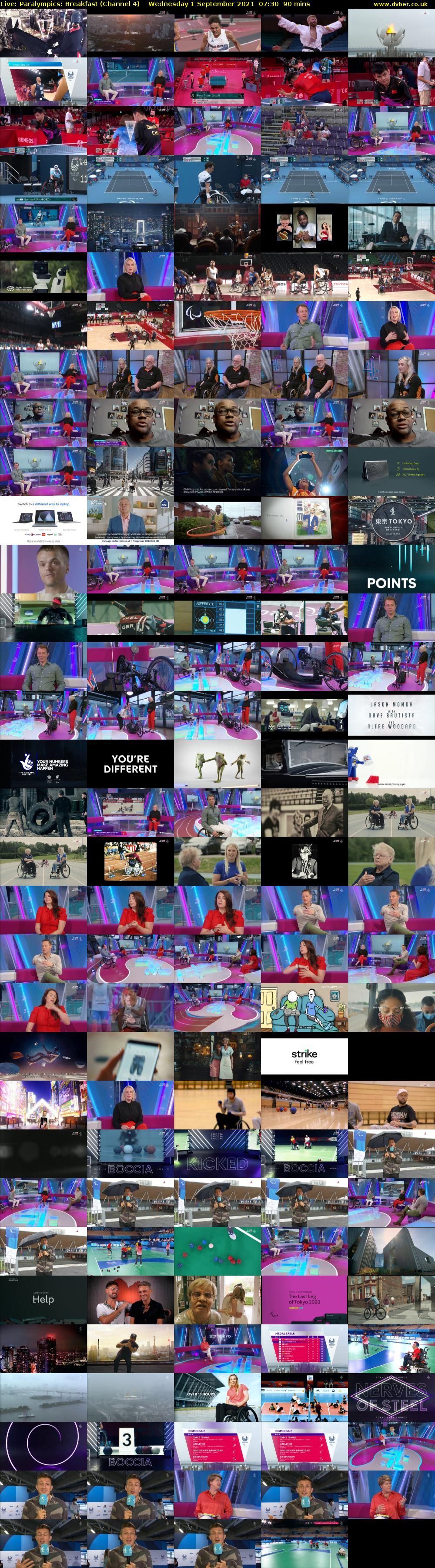 Live: Paralympics: Breakfast (Channel 4) Wednesday 1 September 2021 07:30 - 09:00