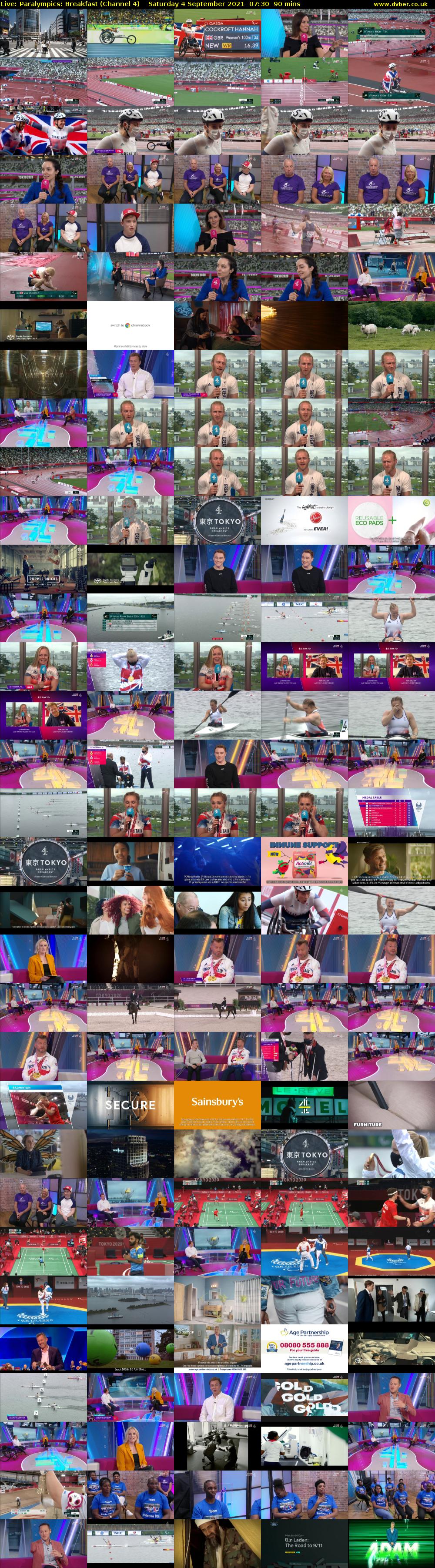 Live: Paralympics: Breakfast (Channel 4) Saturday 4 September 2021 07:30 - 09:00