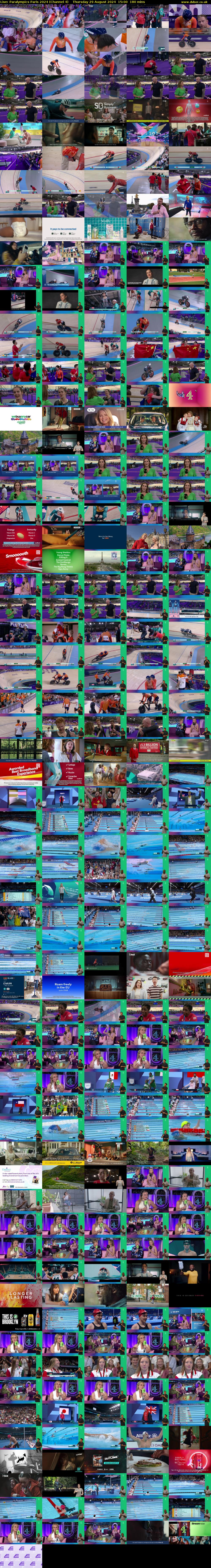 Live: Paralympics Paris 2024 (Channel 4) Thursday 29 August 2024 15:00 - 18:00