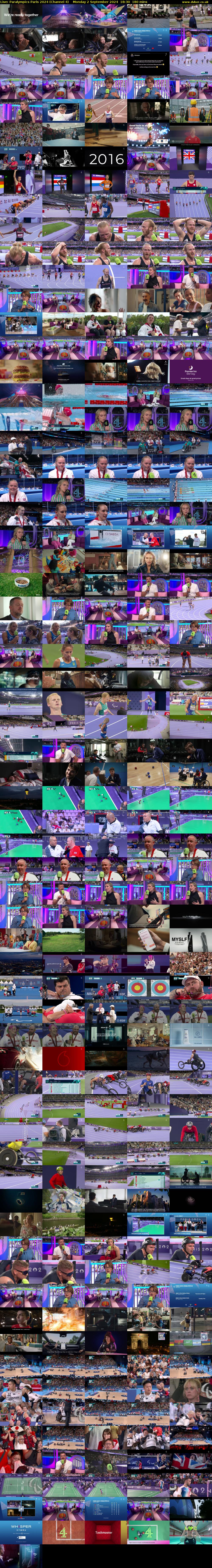 Live: Paralympics Paris 2024 (Channel 4) Monday 2 September 2024 18:30 - 21:30